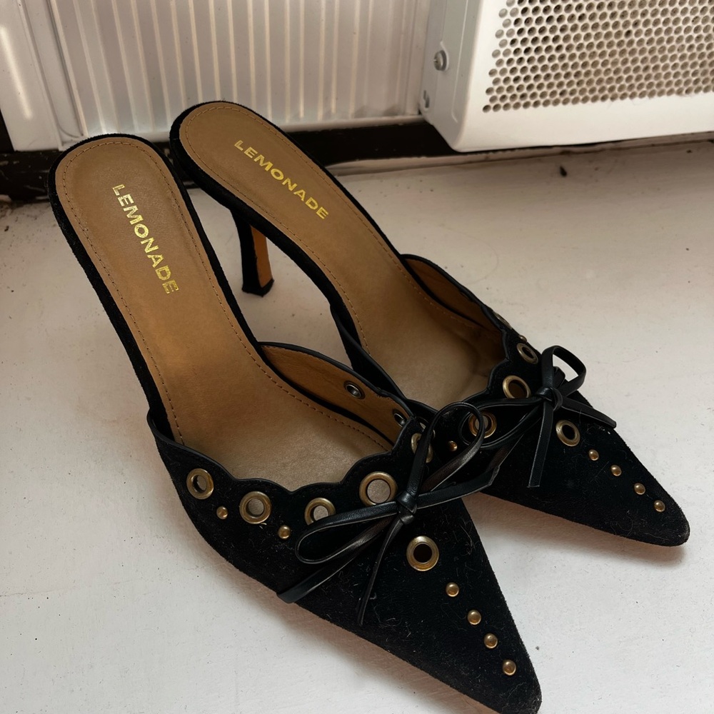 Princess Polly Black Heels